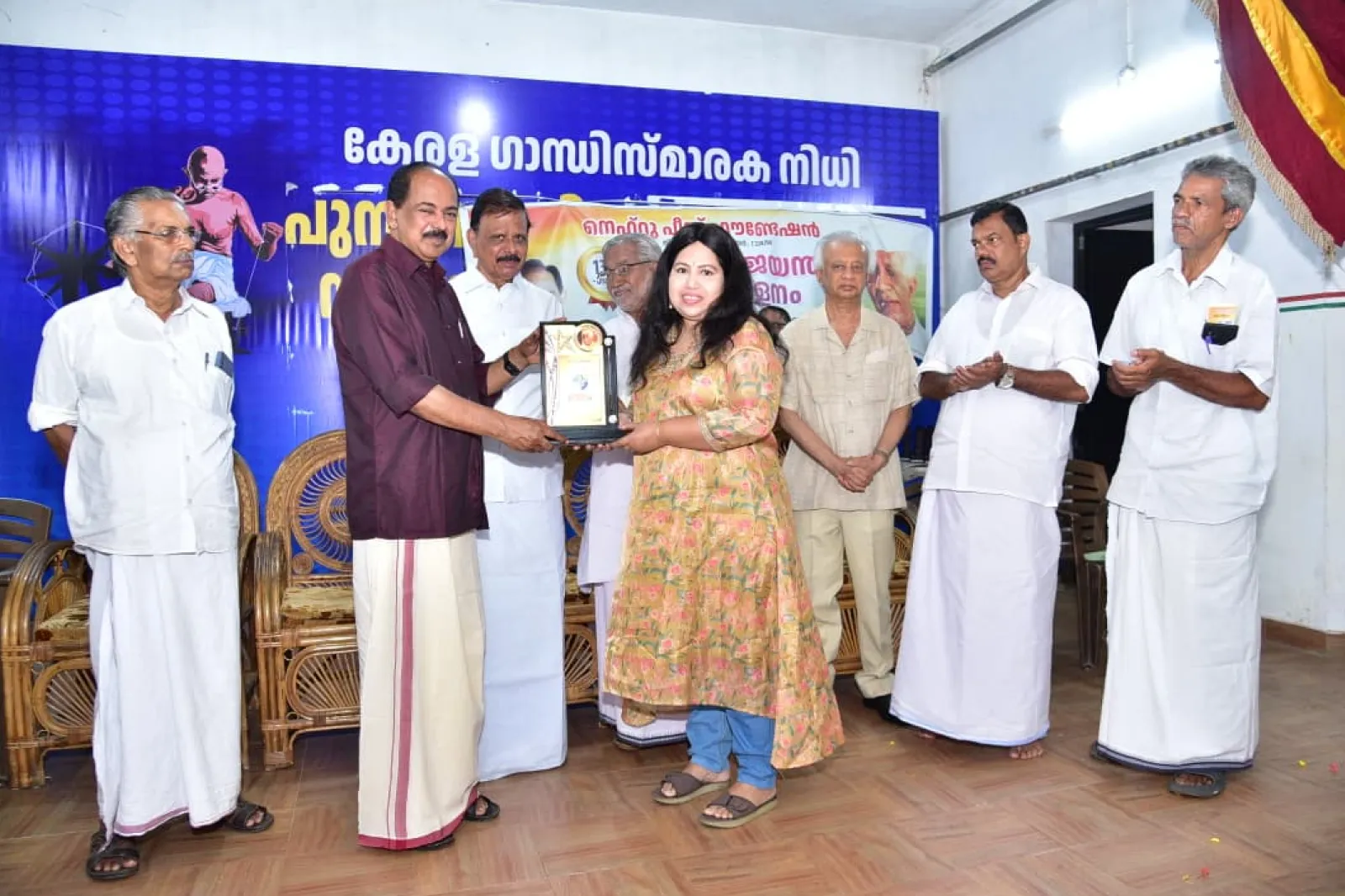 Received the Nehru Award for Chithira Academy from Kerala Food and Civil Supplies Minister Sri. G. R. Anil